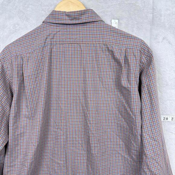 Polo Ralph Lauren VTG Stanton Classic Fit Multicolor Plaid Shirt Men’s Large 90s - Picture 7 of 10